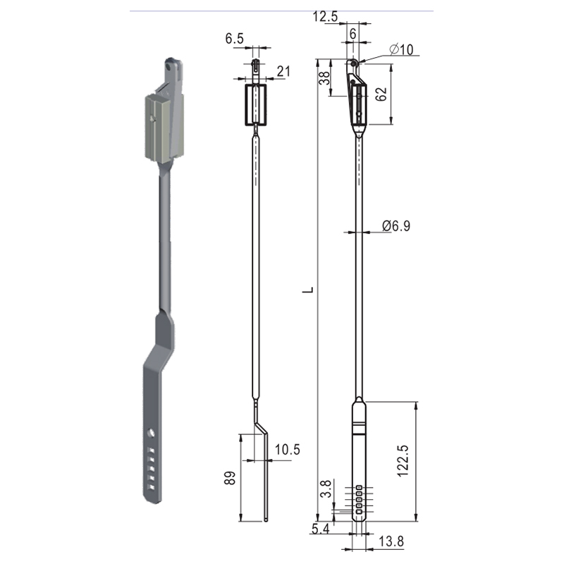 LG002-1A ก้านสูบอุปกรณ์ล็อคอุตสาหกรรม
